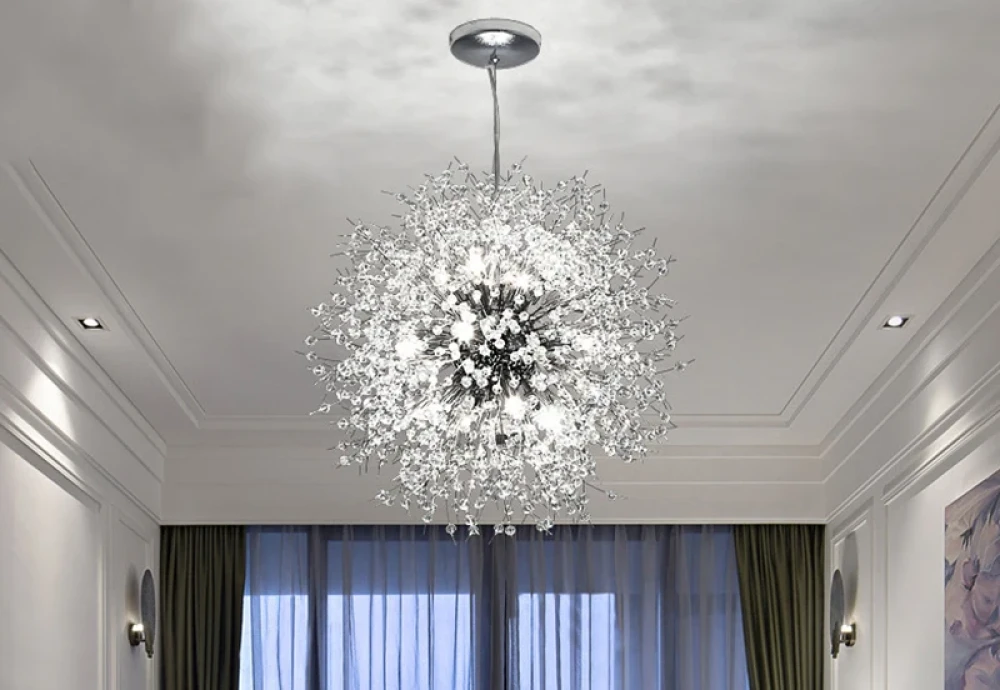 dandelion crystal chandelier